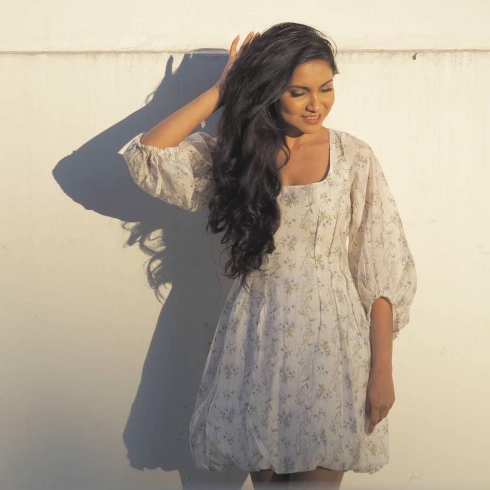 H&M x Brock Collection Short Floral Dress